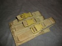 Triple Buckled Mag Pouch for M-11 SMG & Semi Auto (Coyote Tan)